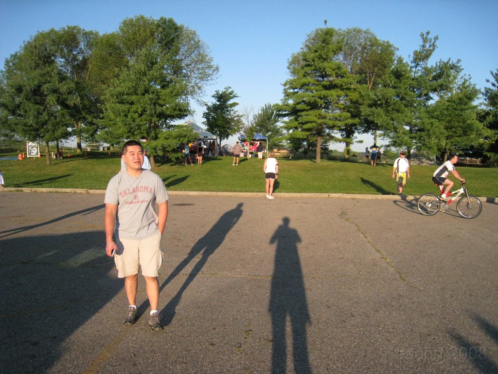 The Legend 5M 2008-08 0052.jpg - Paul, looking for the coffee service. Hey look at those shadows... its only 7 am for crying out loud!